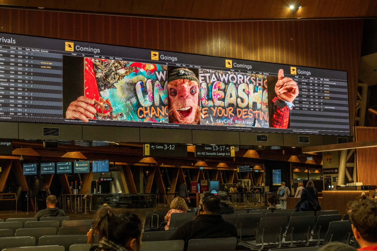 Weta Workshop, MediaWorks & MBM team up to launch NZ's first ever 3DOOH billboard